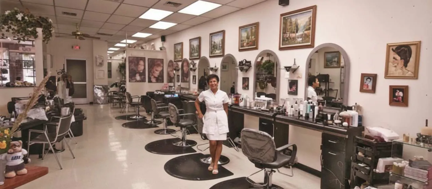 Alicja welcoming you to La' Riviera Salon